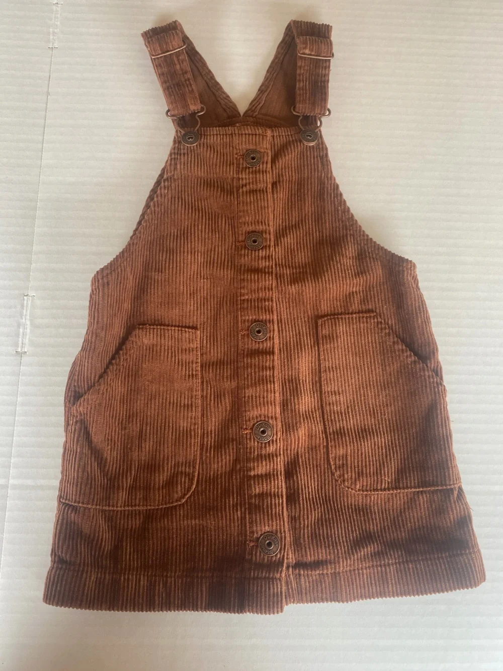 OshKosh B'gosh Brown Corduroy Overall Dress